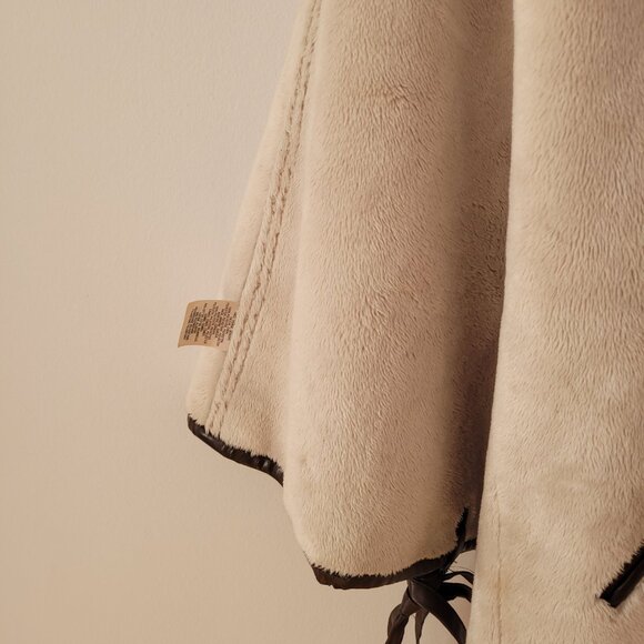 AS-IS Anthropologie "Hei Hei" Reversible Poncho Jacket w/ Hood-M/L - Picture 14 of 15